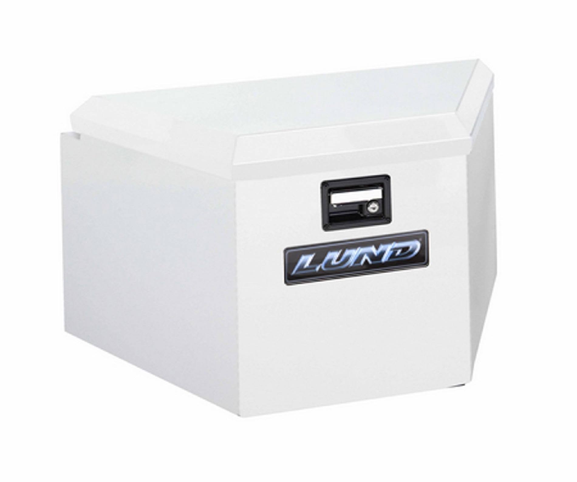 Lund 6220 Aluminum Trailer Tongue Storage Box, White