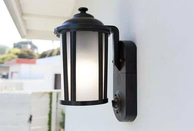 Maximus SPL08-07A1W4-BKT-K1 Tradional Black Smart Security Light HD security camera u0026 smart light