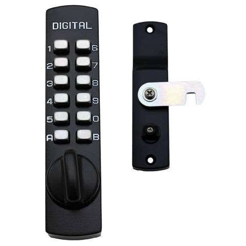 Lockey C-170-BB Mechanical Keyless Cabinet Surface Mount Cam Lock - Bright Brass