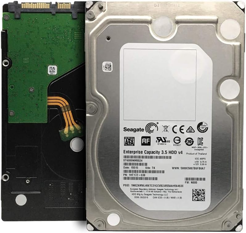 Seagate ST6000NM0024 6TB 7200 RPM SATA 6Gb/s 128MB Cache 512e 3.5 Enterprise Capacity Internal Hard Drive (Renewed)
