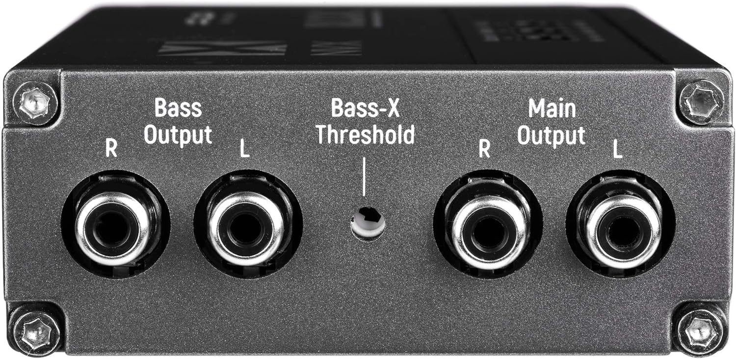 NVX XLCA2X X-Series PRO 2-Channel Line Out Converter Digital Bass Enhancer with xBOOST, Impedance Matching, and Remote Level Control