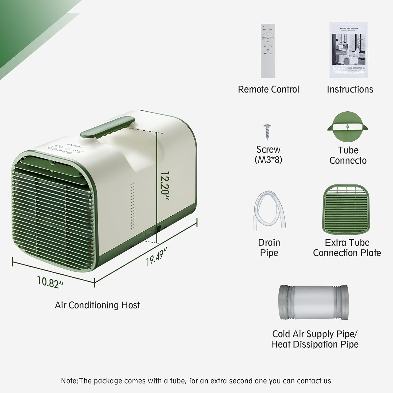 Portable Air Conditioner, 4095BTU, 420W Outdoor Indoor Air Conditioner, 4 in 1 Tent Air Conditioner for Tent, Camping, Car, RV, Truck, Bedroom, Office