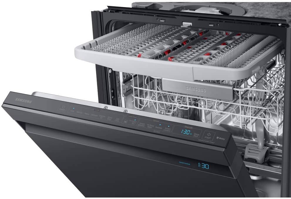 SAMSUNG DW80R9950UG Smart Linear Wash 39dBA Dishwasher in Black Stainless Steel