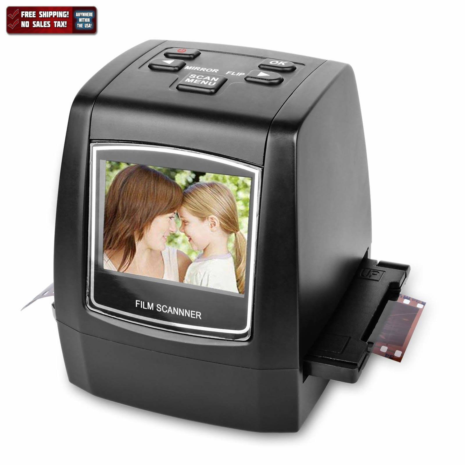 22MP All-in-1 Film u0026 Slide Scanner, 35mm 135 110 126 and Super 8 Films/Slides/Negatives Converter
