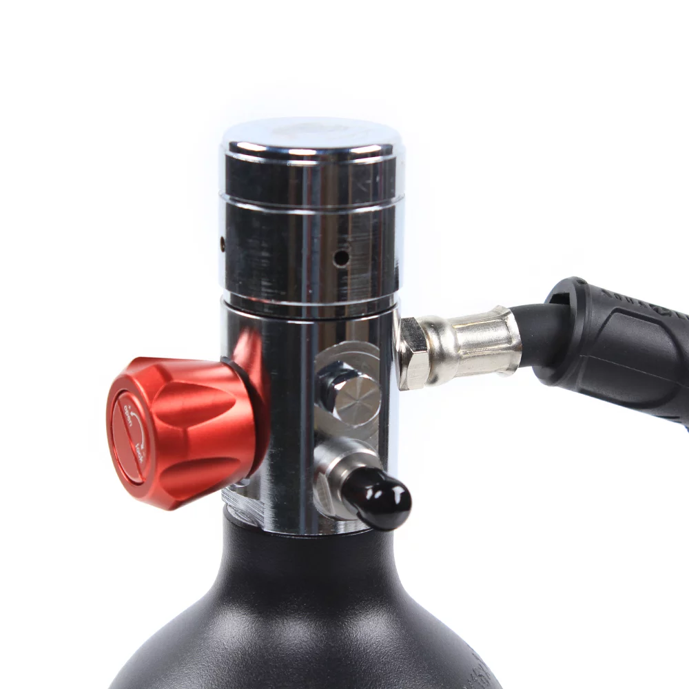 Miumaeov 1L Mini Diving Equipment Kit Underwater Breath Oxygen Tank Pump High Pressure Air Pump Refill Adapter for Underwater Diving Breathe Training