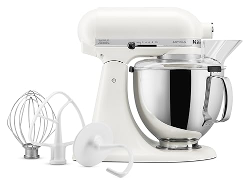 KitchenAid Artisan Series 5 Quart Tilt Head Stand Mixer with Pouring Shield KSM150PS, Removable bowl, Aqua Sky