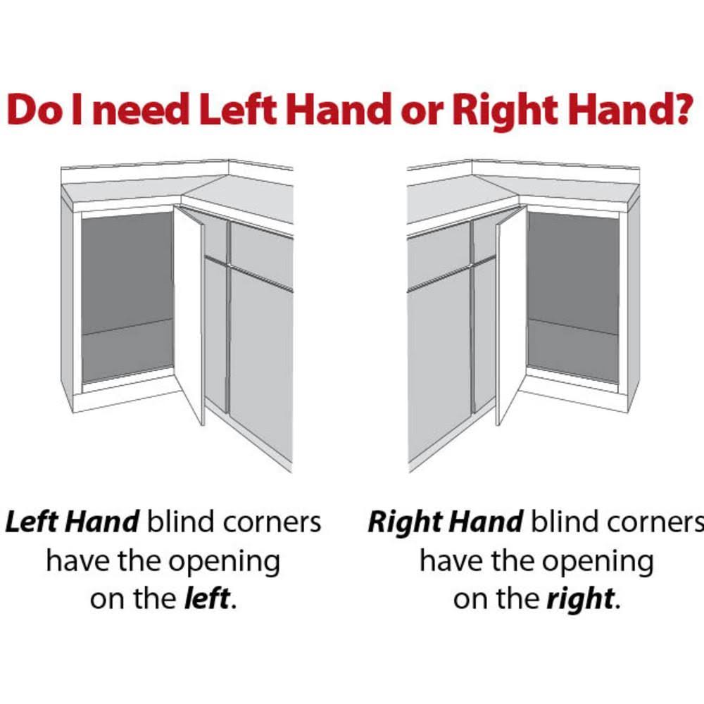 Hardware Resources 21 in. Blind Corner Swing Out Left Handed Unit