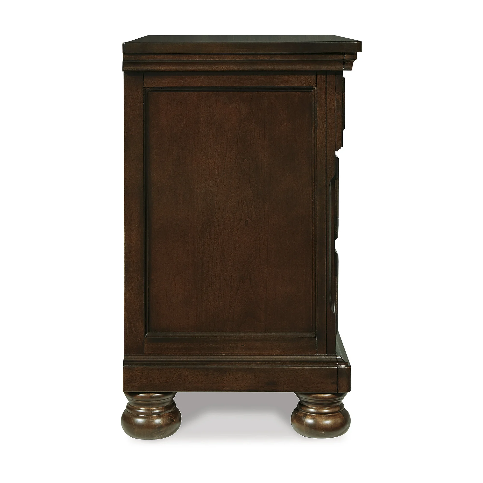 Signature Design by Ashley Porter Classic 2 Drawer Nightstand with Dovetail and Ball-bearing Construction, Dark Brown