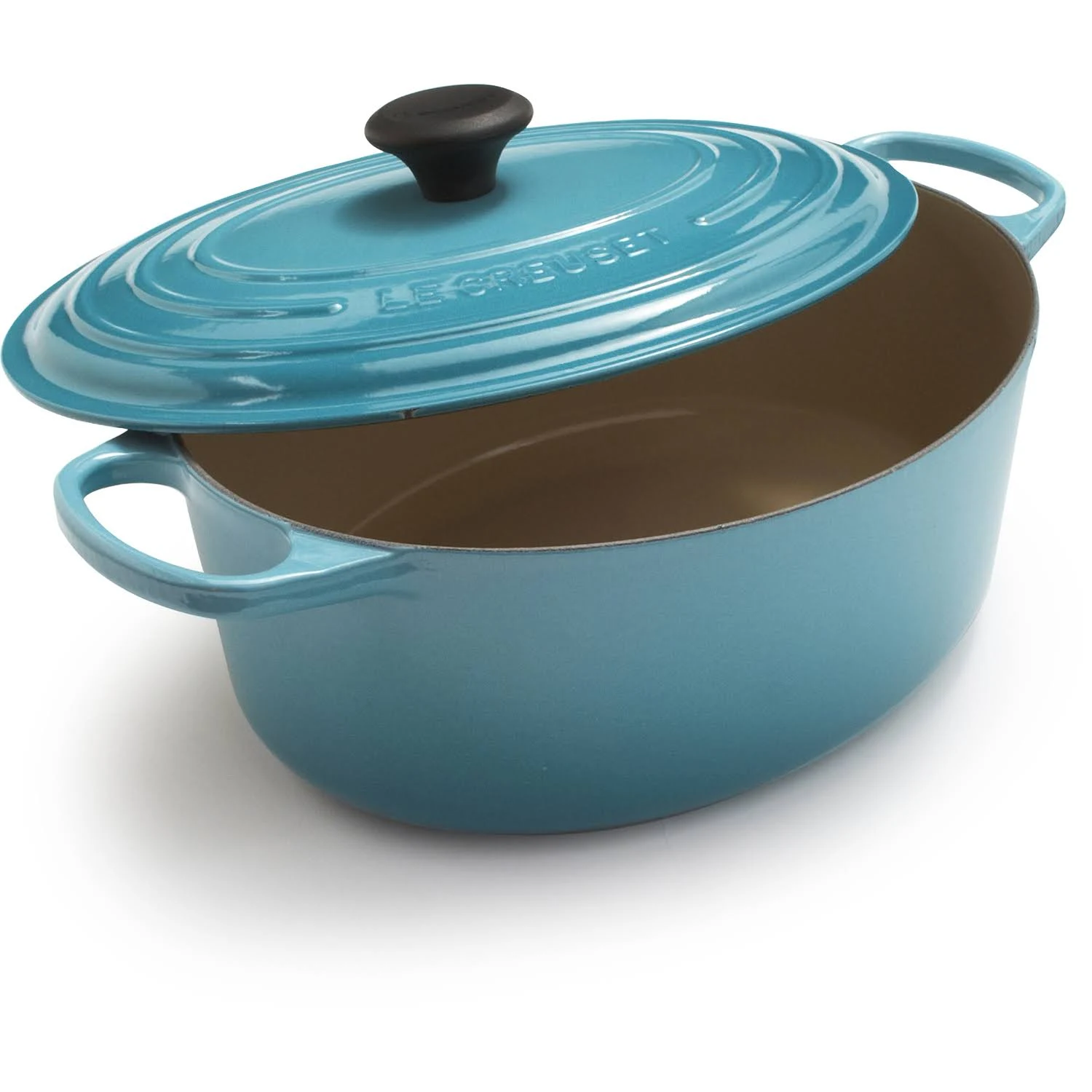 Le Creuset Signature Cast Iron 6.75-Quart Caribbean Oval Dutch Oven