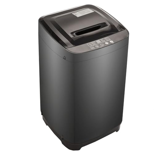 Fully Automatic Portable Washer, 18.31×18.50×31.10 Inch Portable Automatic Washing Machine With 15.4 LBs Capacity 10 Programs & 8 Water Levels For Apartment