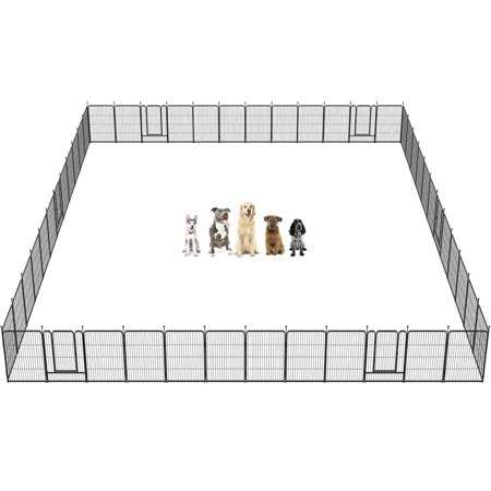 Fxw Rollick Dog Playpen Outdoor, 48 Panels 32 inch Height Dog Fence Exercise Pen with Doors for Medium/Small Dogs, Pet Puppy Playpen for RV, Camping, - Pet Supplies online store
