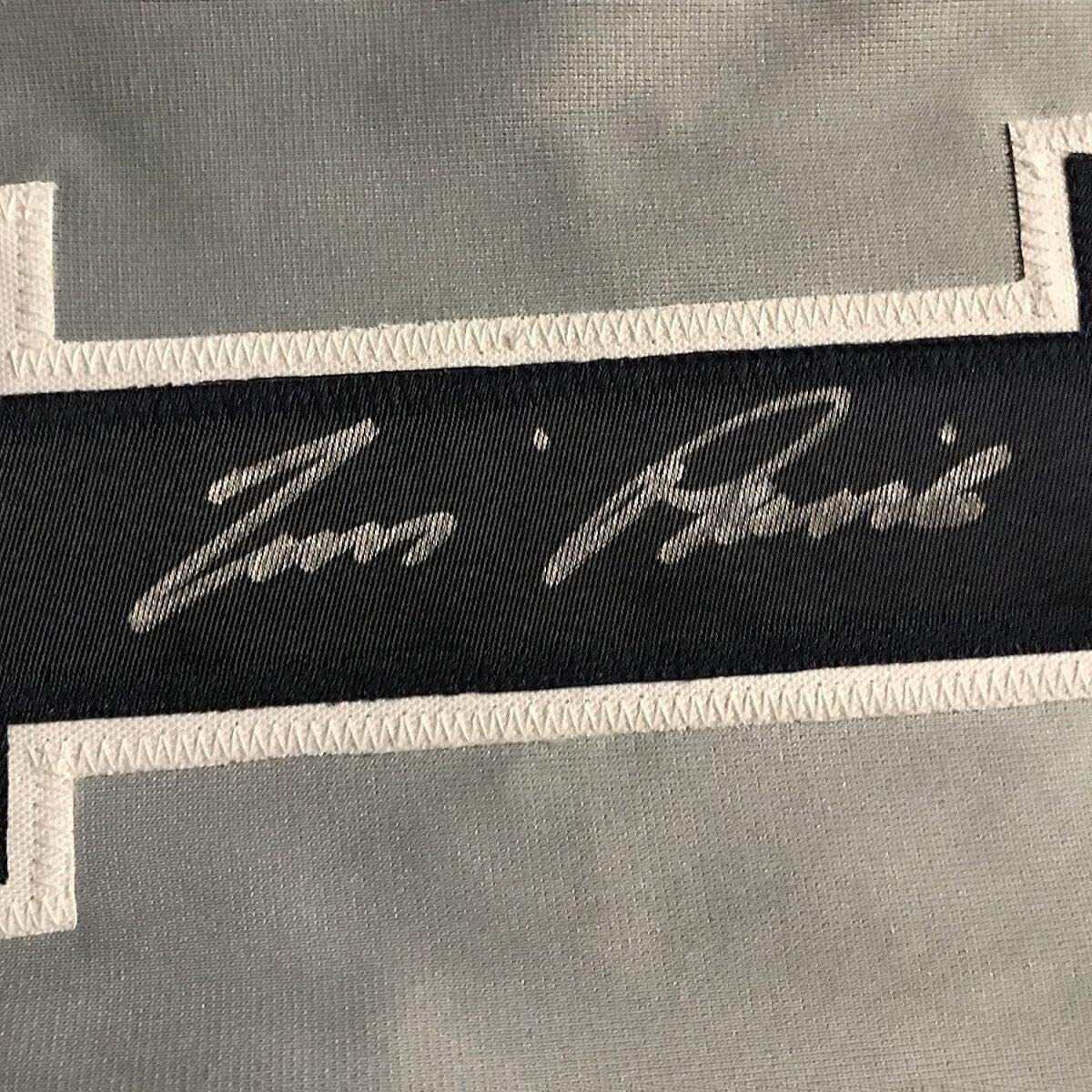 Framed Autographed/Signed Tim Raines 33x42 New York Yankees Grey Baseball Jersey JSA COA