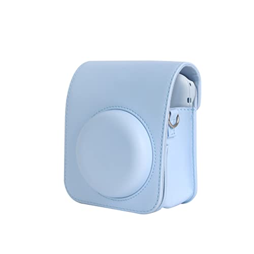 Fujifilm Instax Mini 12 Instant Film Camera Pastel Blue, Fujifilm Instax Mini Twin Pack Instant Film 20 Prints, Protective Case, Gift Bundle