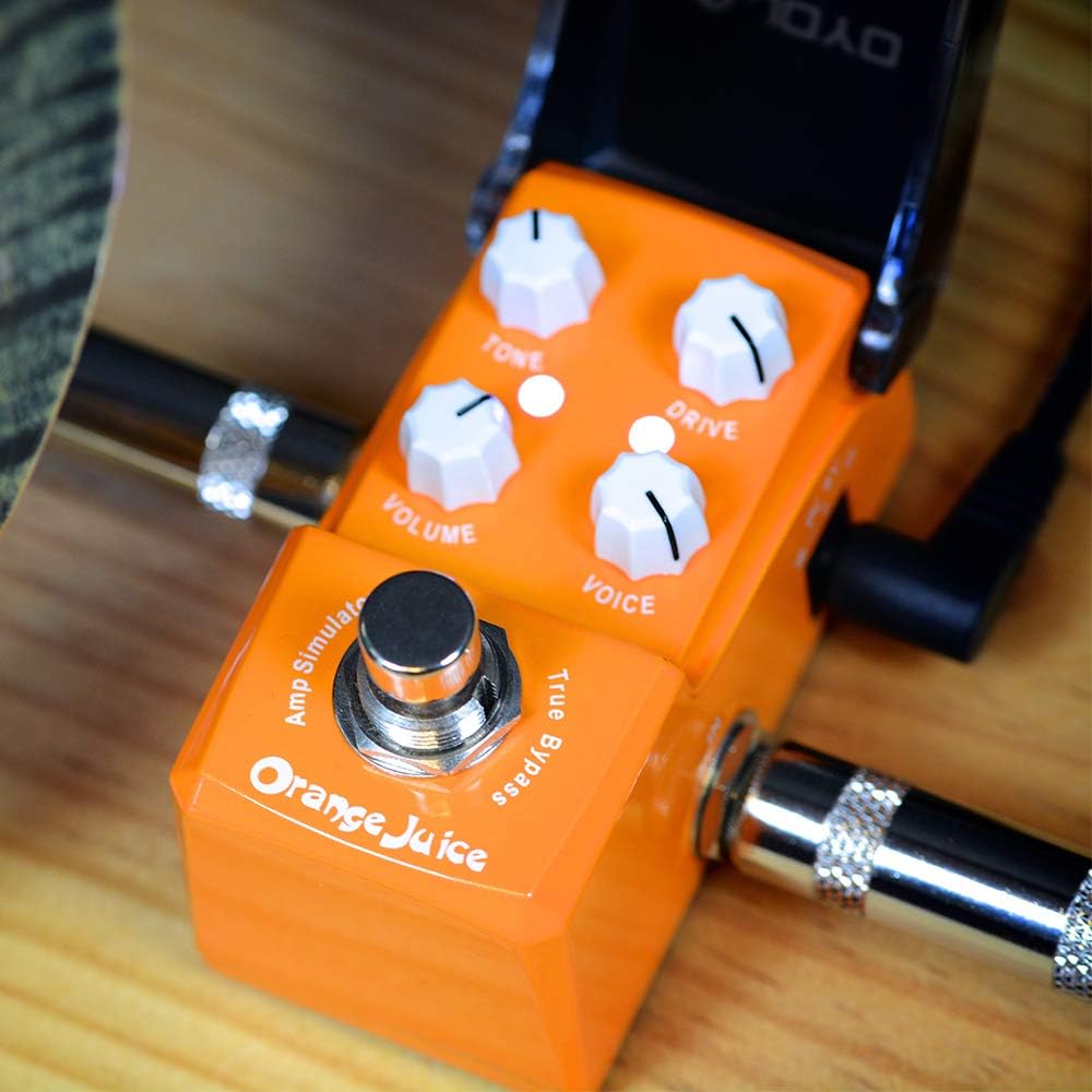 JOYO Orange Juice Guitar Amp Simulator Effects Mini Pedal for Electric Guitar True Bypass Ironman Series JF-310 Pack of 2