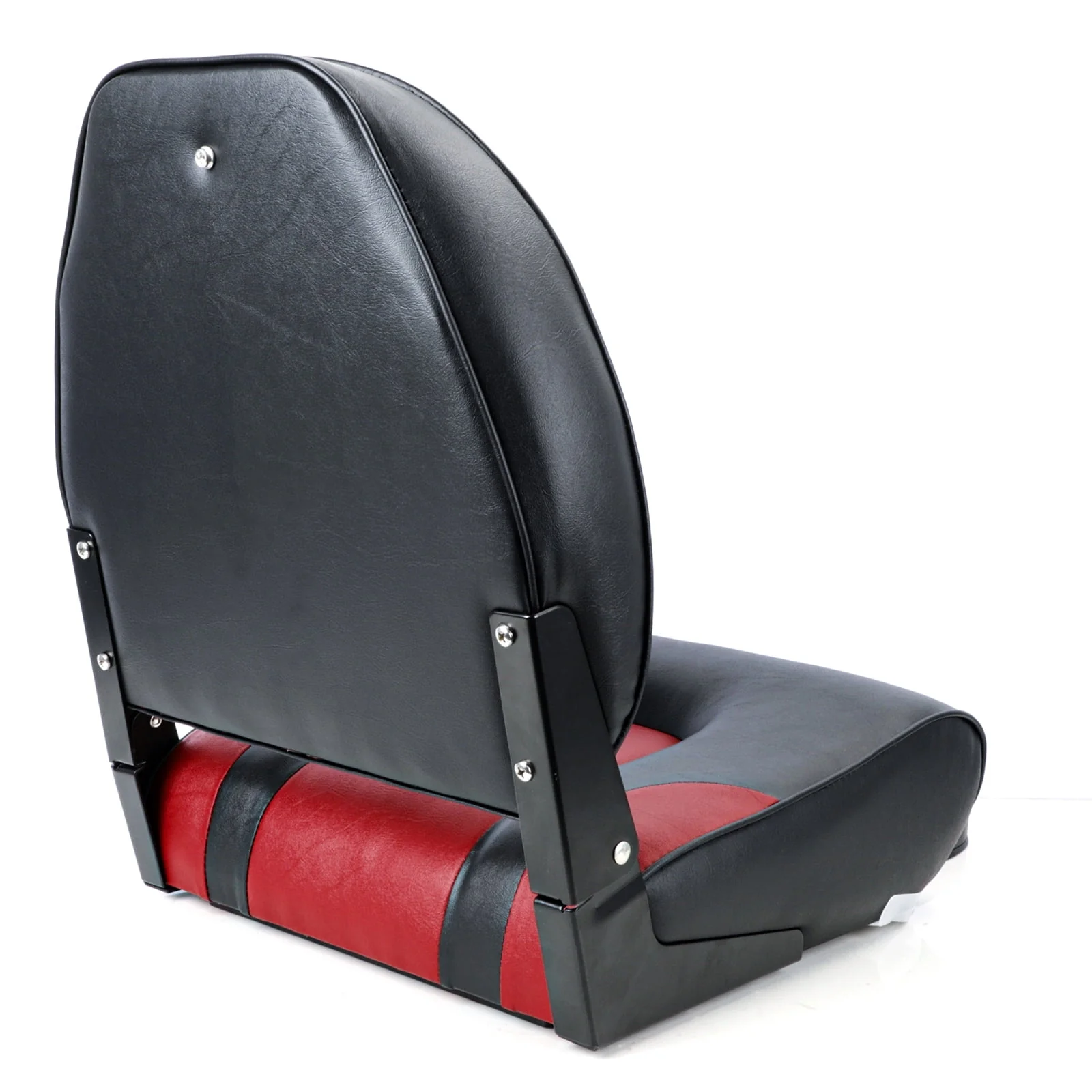 NORTHCAPTAIN S1 Pro Premium High Back Folding Boat Seat,Stainless Steel Screws Included,Charcoal/Black(2 Seats)
