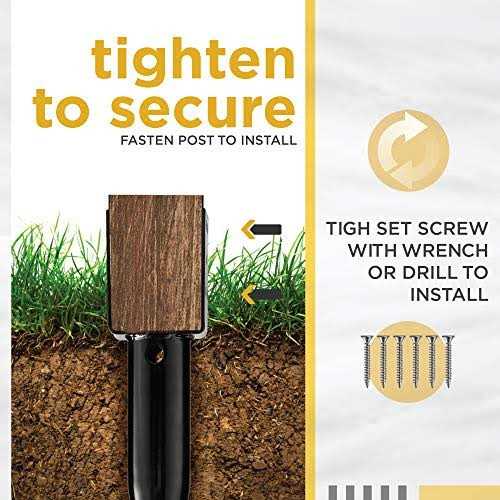 BACAZO Premium No Dig Ground Anchor C DIY Screw in Post Stake C U-Model 27 inch - New 748949 - Shop Hardware Tools Online Store