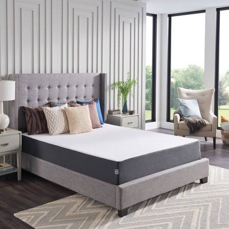 Sealy 10 inch Medium Firm Hybrid Bed in A Box Mattress, Queen, White