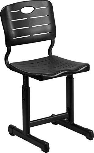 Flash Furniture Hercules Fabric Drafting Chair With Arms, Black
