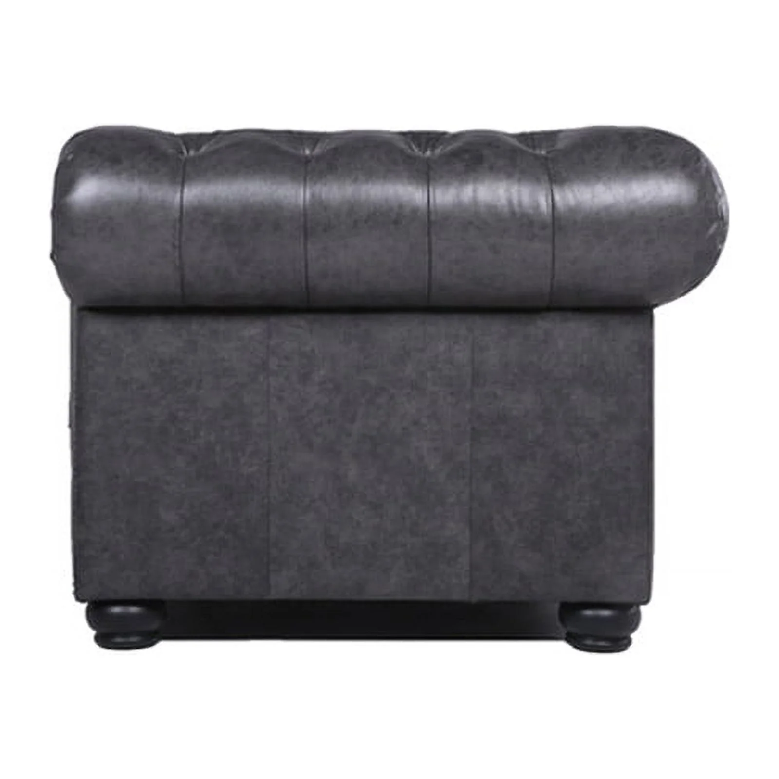 Brookfield Leather Chesterfield Sofa In Grey