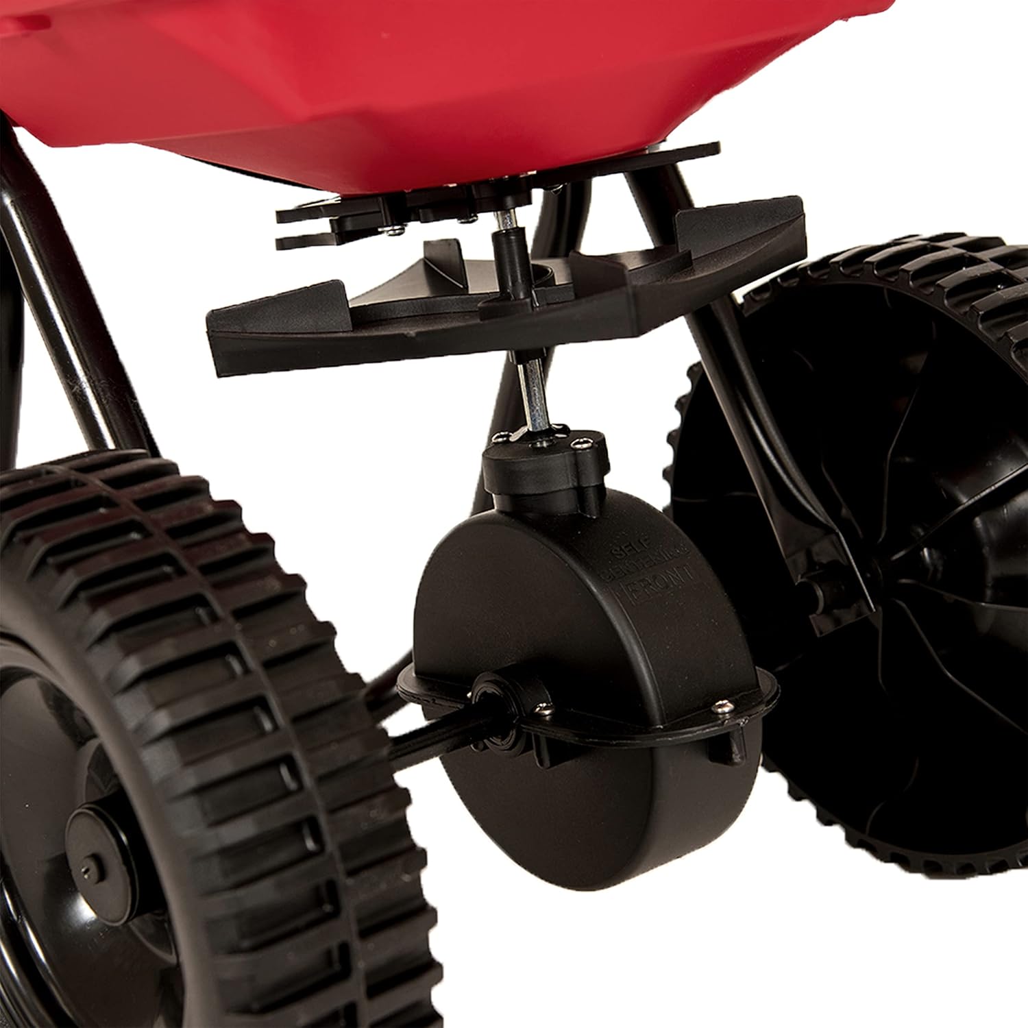 EarthWay 2050SU Deluxe 80 LBS Heavy-Duty Walk Behind Commercial Broadcast Spreader with 10-inch Poly Tires, Even Spread, Built-in Side Spread Control and Pre-Assembled