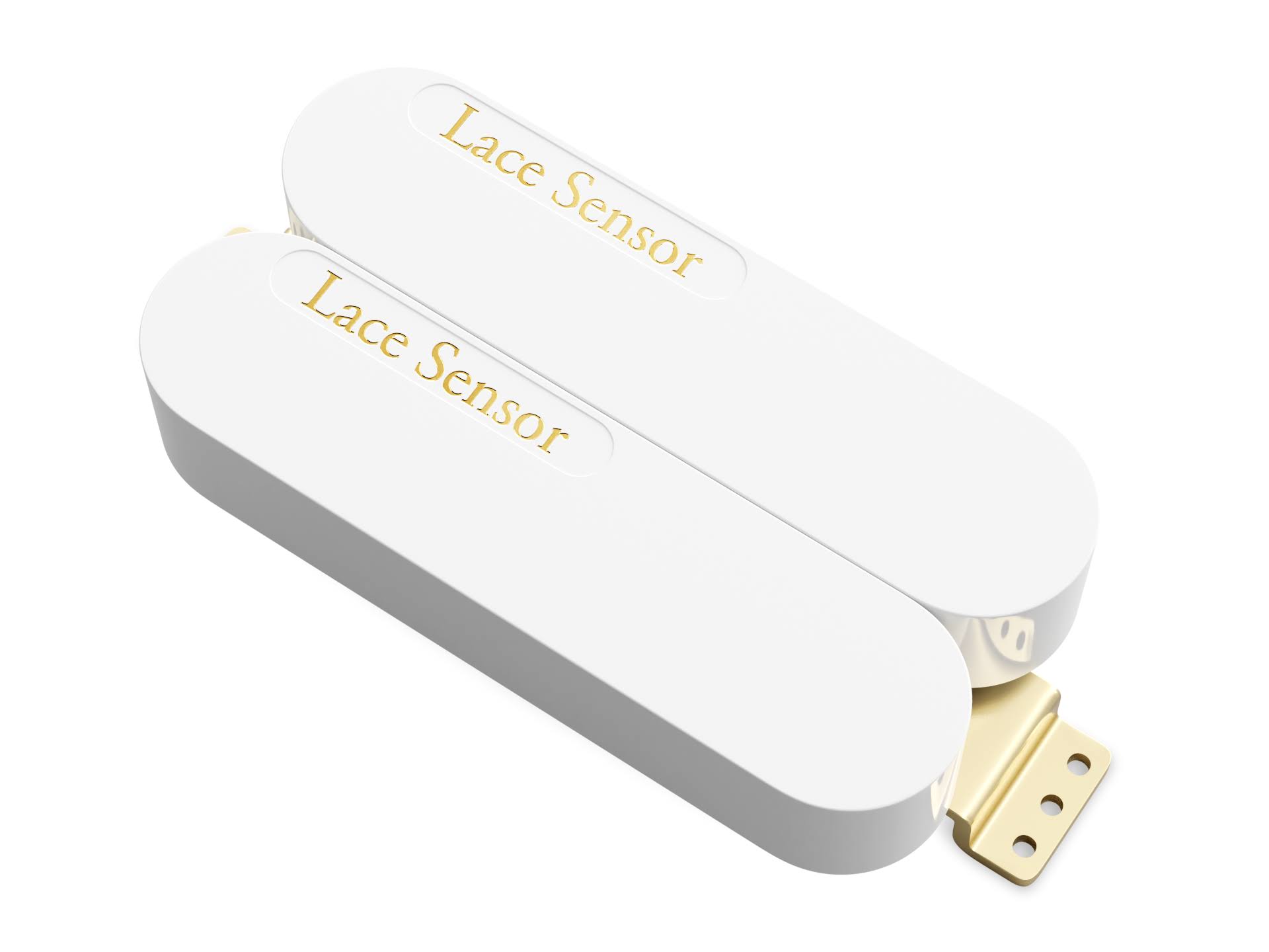 Lace Sensor Gold-Gold Dually Humbucker Pickup White