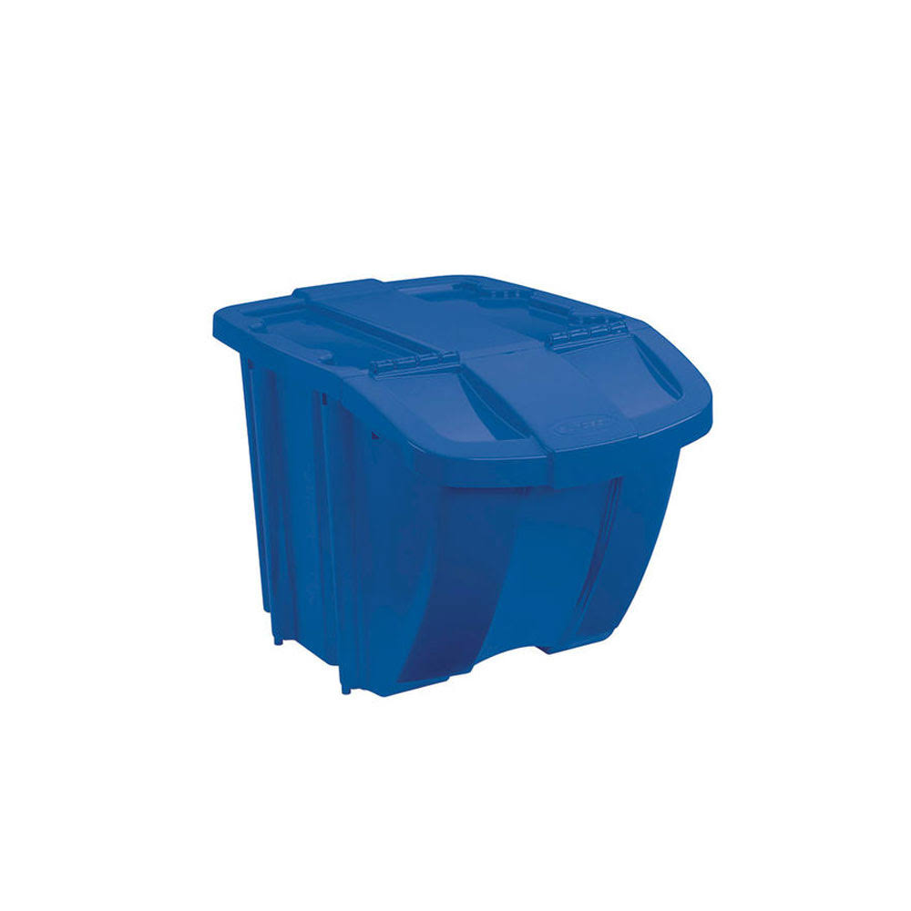 Suncast 18 Gallon Durable Stackable Resin Home Recycle Storage Bin 6 Pack