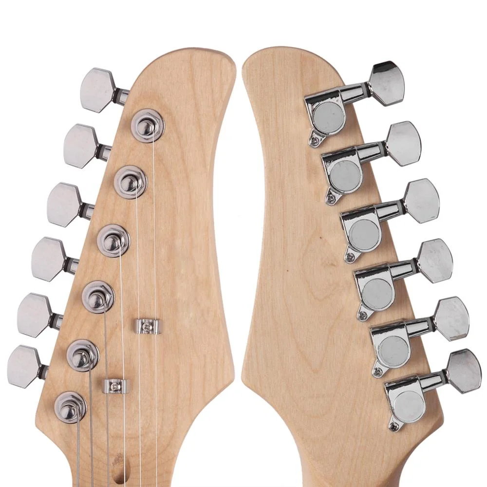 Ktaxon Rose Wood Fingerboard Electric Guitar with Guitar Bag for Beginner, Black - Curated Treasures Market