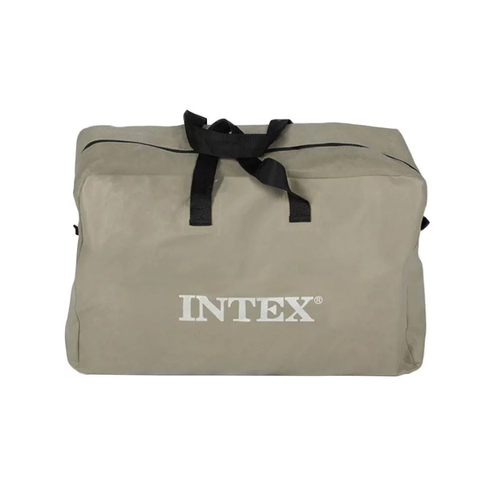 Intex Excursion 5 Inflatable Boat Set & 2 Transom Mount 8 Speed Trolling Motors