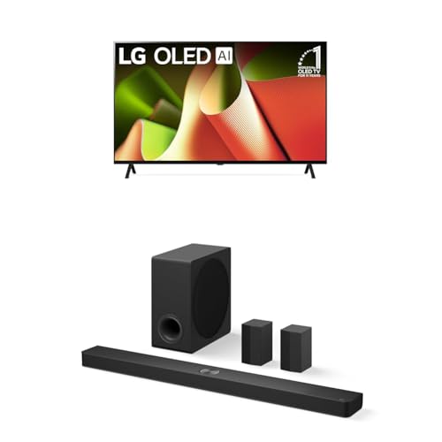 LG 55-Inch Class OLED B4 Series Smart TV 4K Processor Flat Screen with Magic Remote AI-Powered with Alexa Built-in (OLED55B4PUA, 2024)