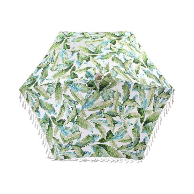 Threshold Accents | 9& Round Patio Umbrella Vacation Tropical | Color: Red/Tan | Size: Os | Ruben2019&s Closet