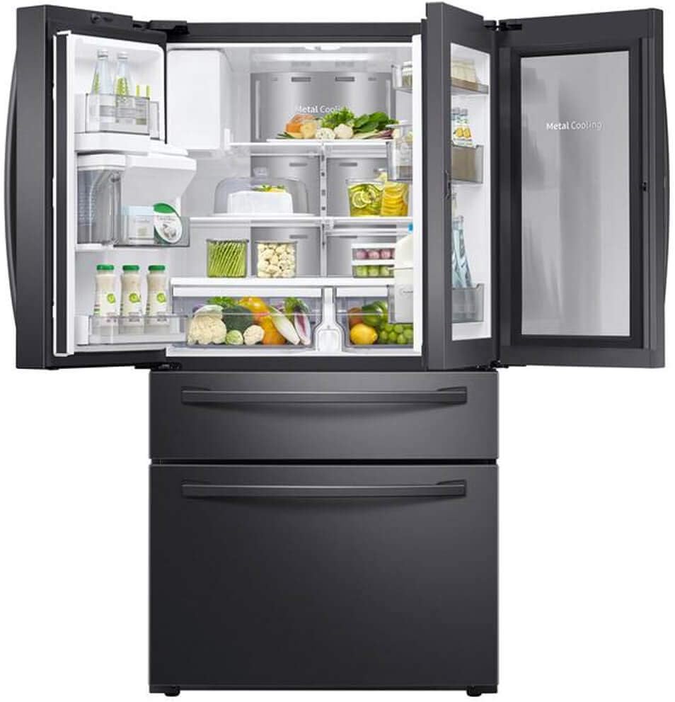 Samsung RF28R7351SG 27.8 Cu. Ft. Black Stainless 4-Door French Door Refrigerator