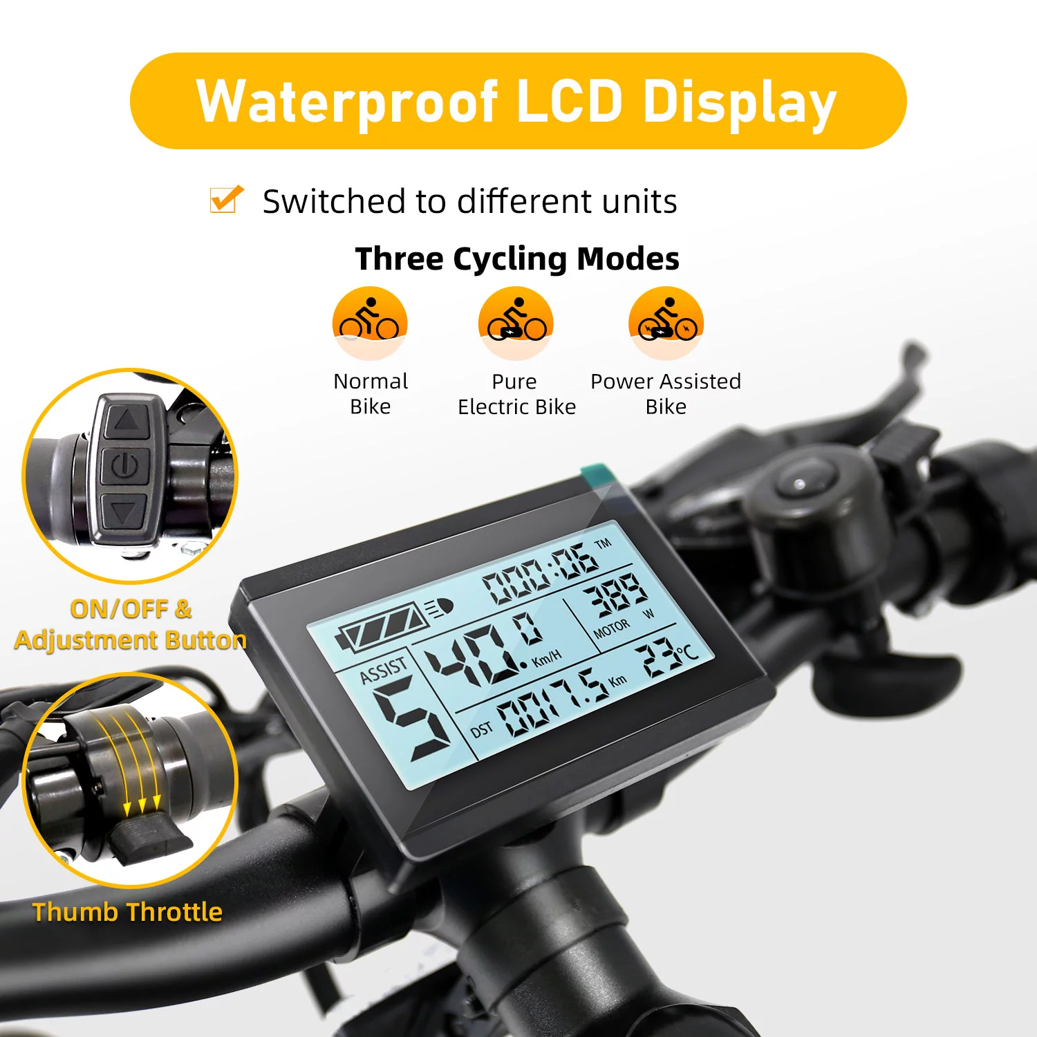 HOTEBIKE 27.5 inch City Electric Bicycle 48V 500W Removable Hidden 48V 13AH Battery for Adults, Black