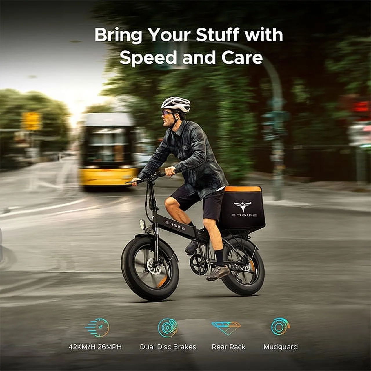Engwe EP-2 Pro 750W Motor Folding Electric Bike for Adults,48V 13A Removable Battery,Black
