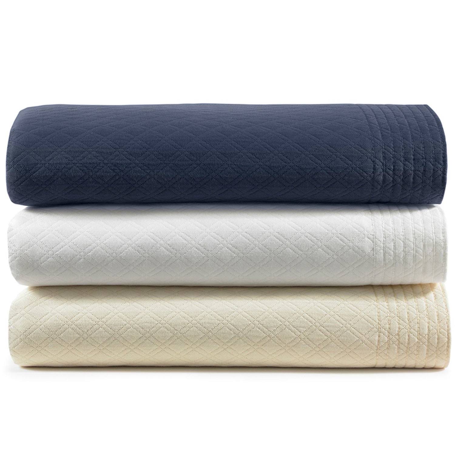 Peacock Alley Alyssa Coverlet, Queen, White