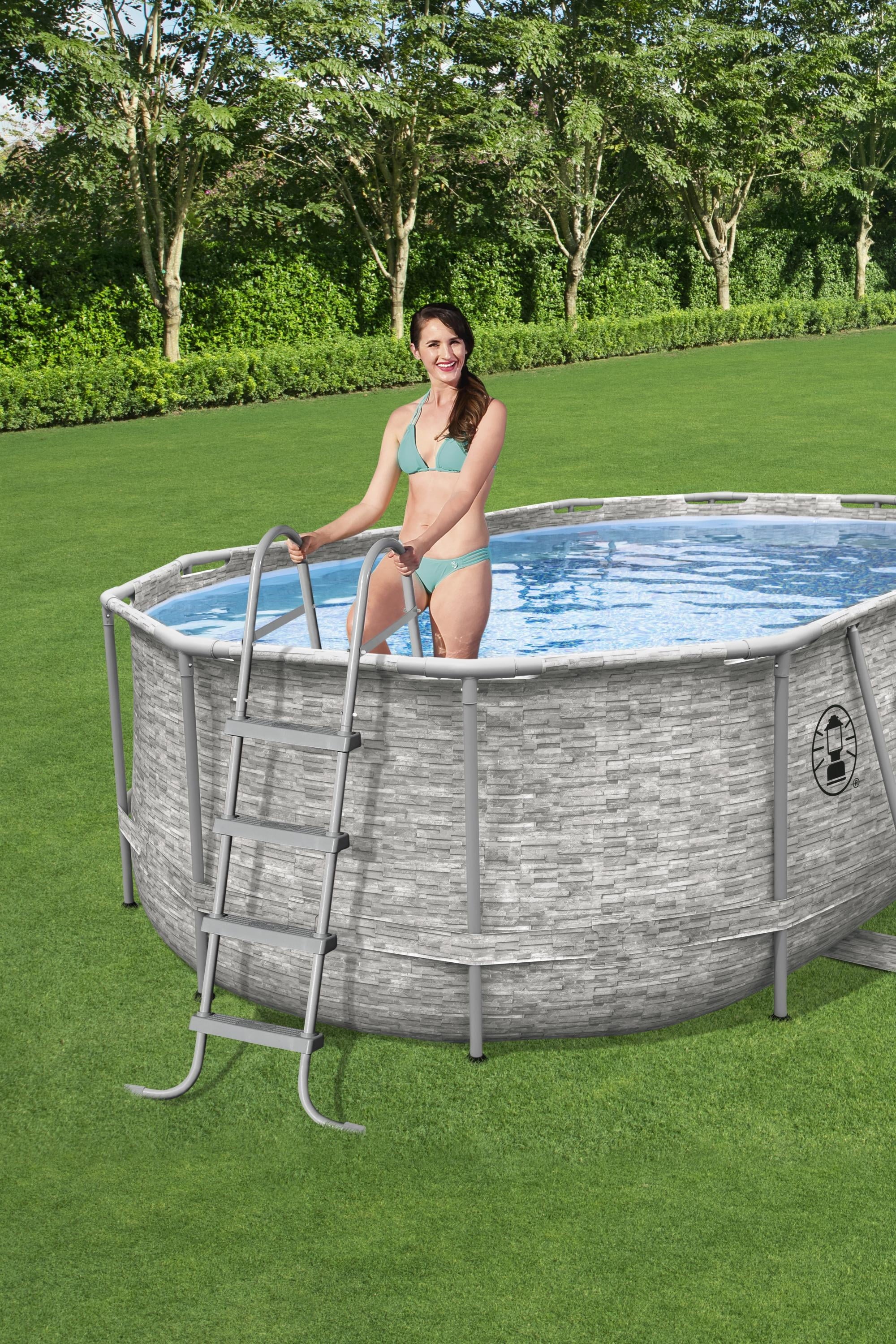 Coleman Power Steel Frame 16' x 10' x 48 Oval Pool Set