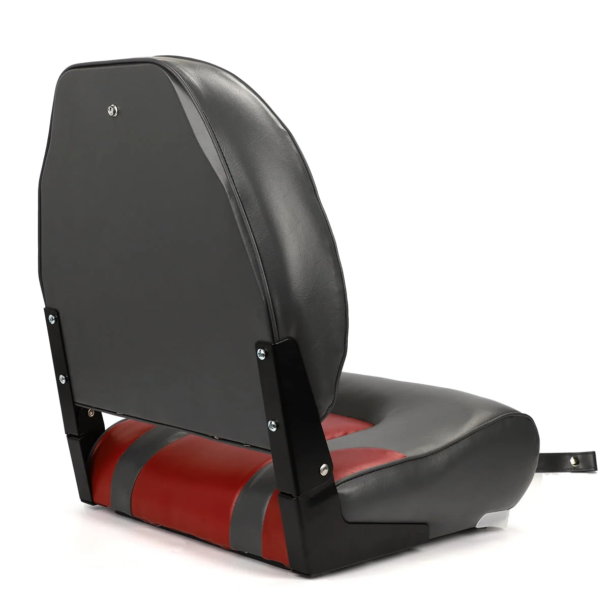 NORTHCAPTAIN S1 Pro Premium High Back Folding Boat Seat,Stainless Steel Screws Included,Charcoal/Black(2 Seats)