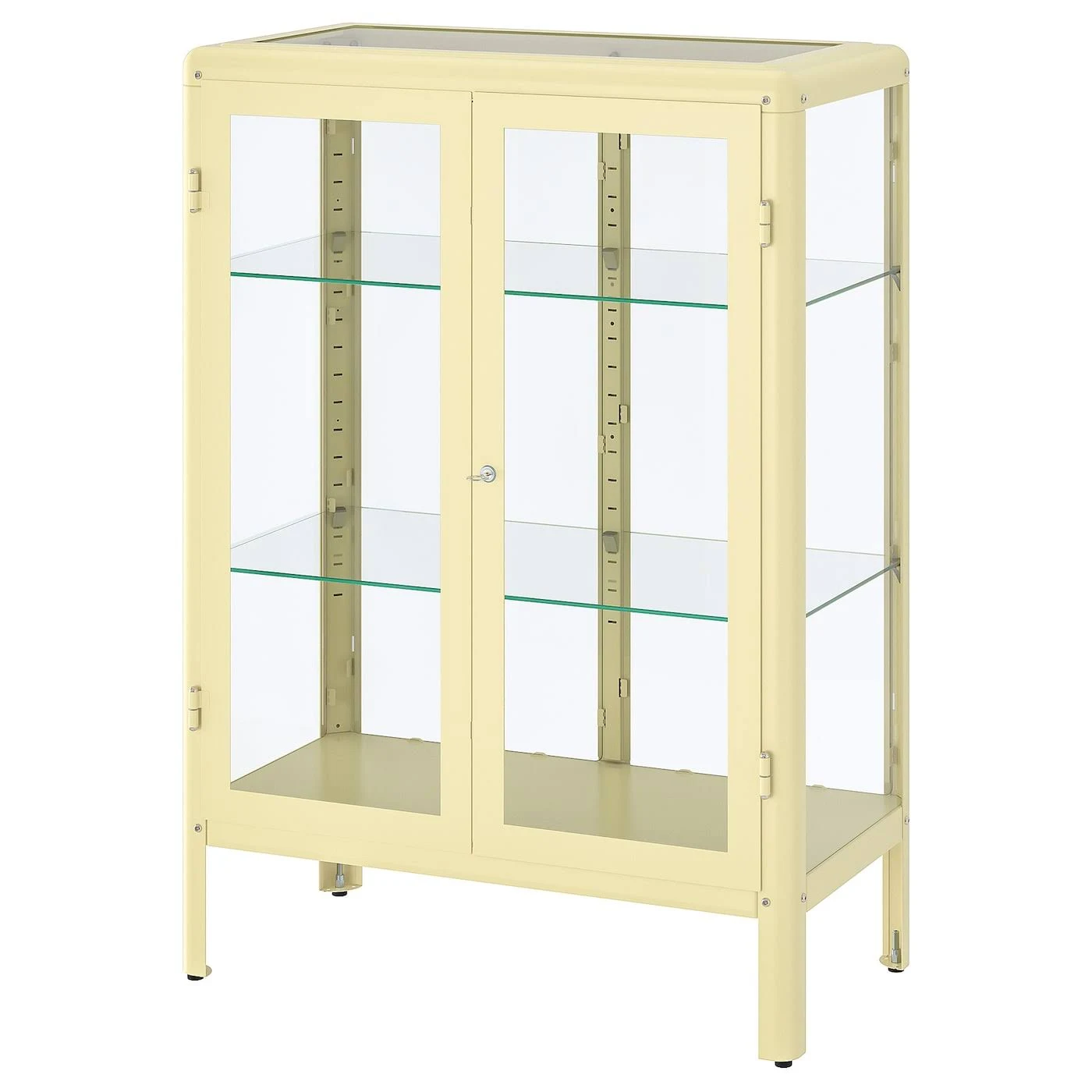 IKEA - FABRIK?R Glass-Door Cabinet, Light Yellow, 31 7/8x44 1/2