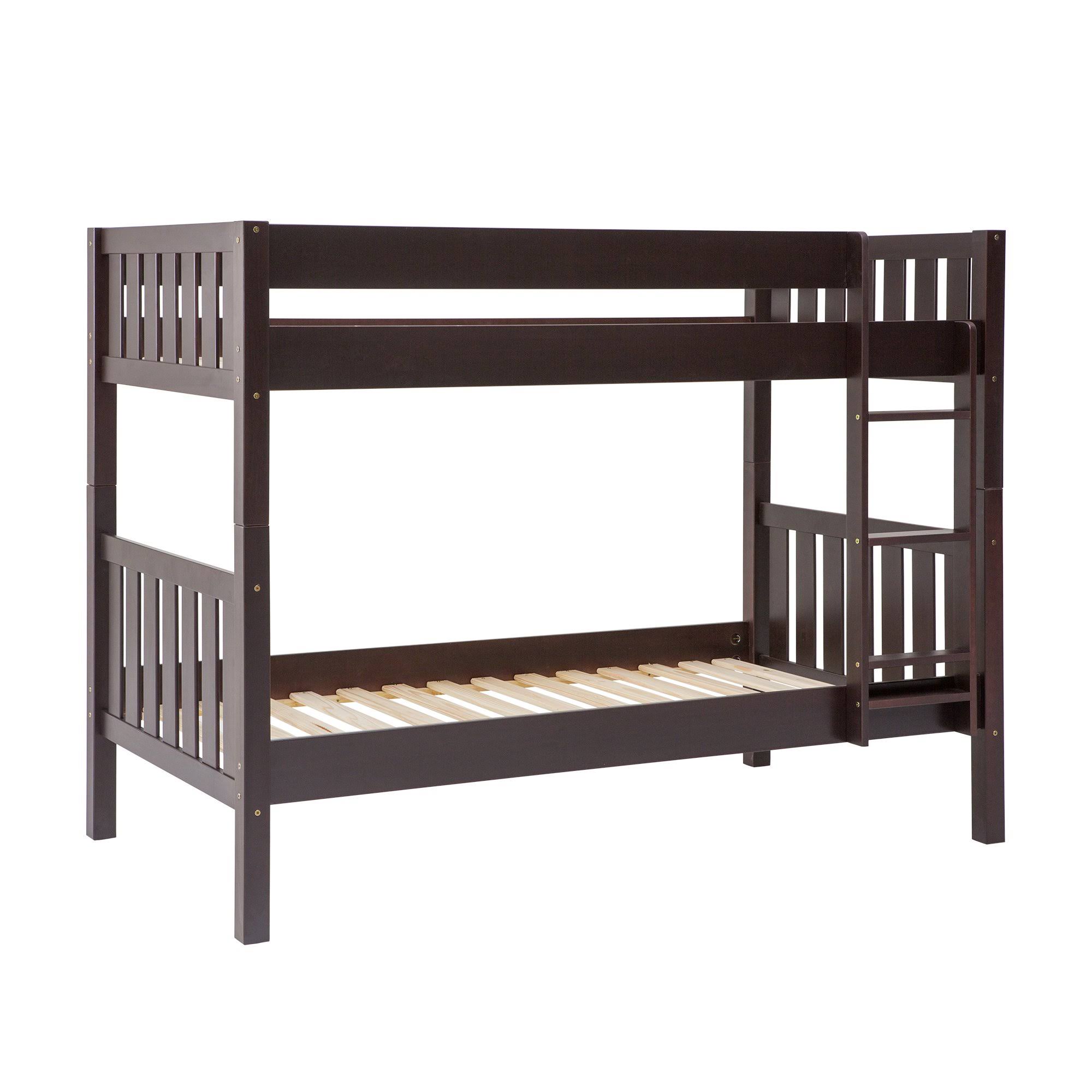 Solid Wood Cottage Slat Bunk Bed - Espresso