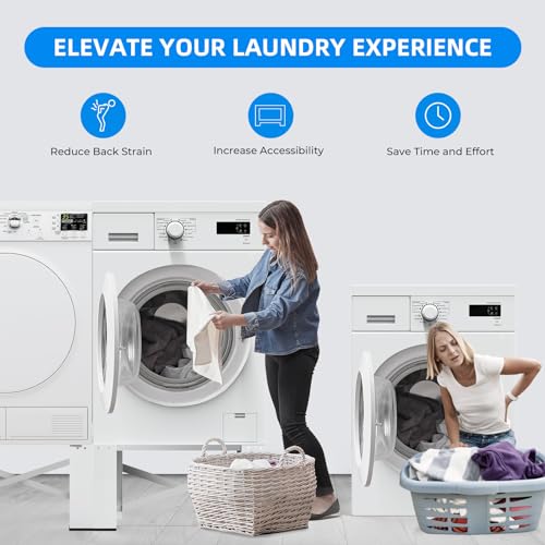 2 in 1 Washer and Dryer Pedestal 28''