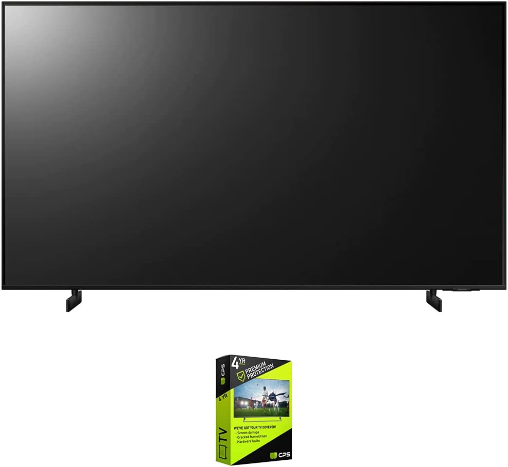 Samsung UN50AU8000 50 Inch UHD 4K Crystal UHD Smart LED TV Bundle with Premium 4 YR CPS Enhanced Protection Pack