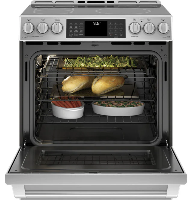 Cafe Electric Range, Electric, 30, 5.6 cu. ft. Stainless Steel - CCHS985SELSS