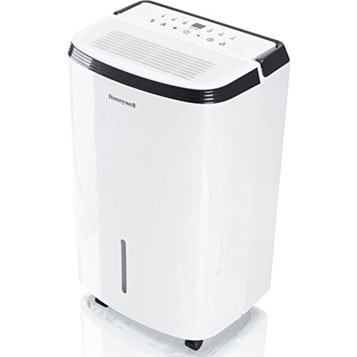 Honeywell 50 Pint Energy Star Dehumidifier with Pump for Basements & Large Rooms Up To 4000 Sq. Ft. with Mirage Display, Washable Filter to Remove Odor and Filter Change Alert