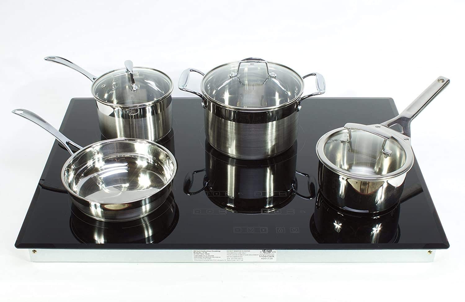 TI4B 4 Burner Cooktop, Black