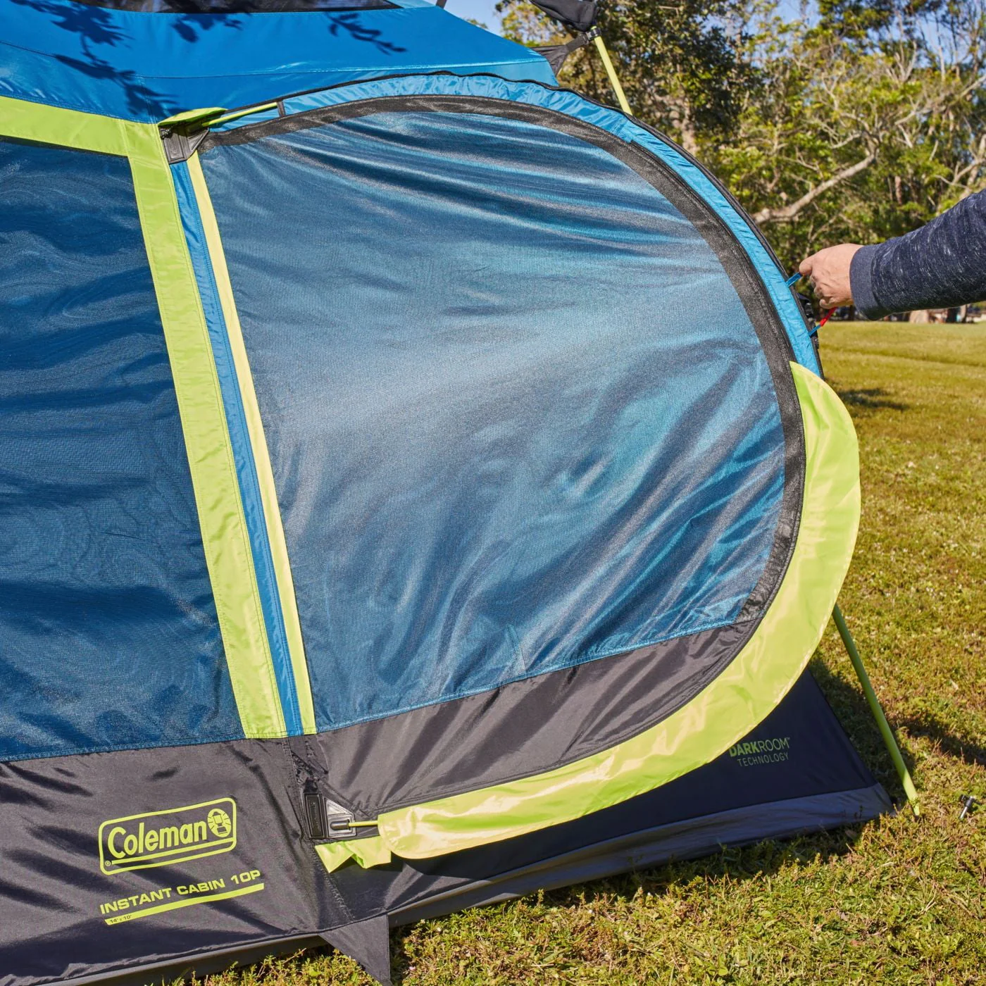 Coleman® 10-Person Dark Room™ Cabin Camping Tent with Instant Setup, 1 Room, Blue