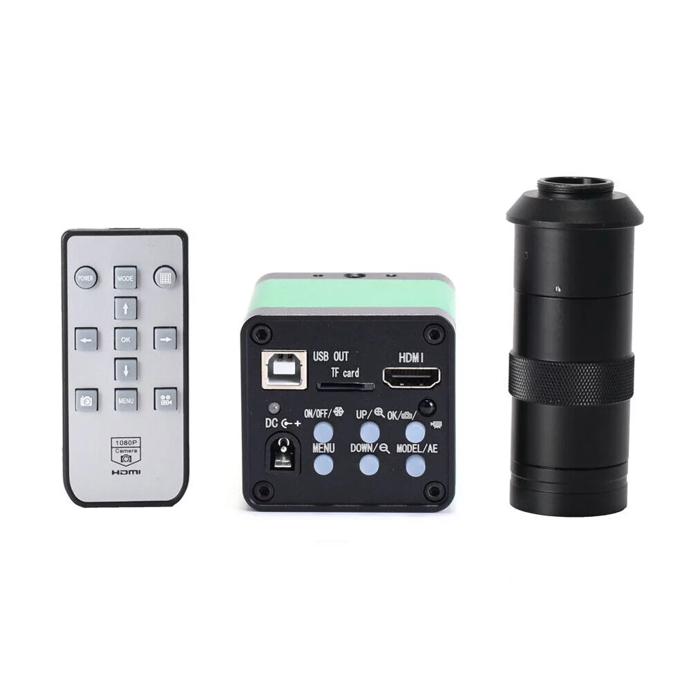 48MP HDMI Electron Microscope Industrial Camera Full HD Digital Zoom Equipment 48 MP HDMI USB 1080P Digital Video Industrial Microscope Camera C/CS Lens Interf Electronic Digital Microscope