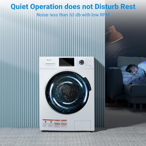 Smad Washer and Dryer Ideal for Home, Apartment, Laundry, Hotel, White