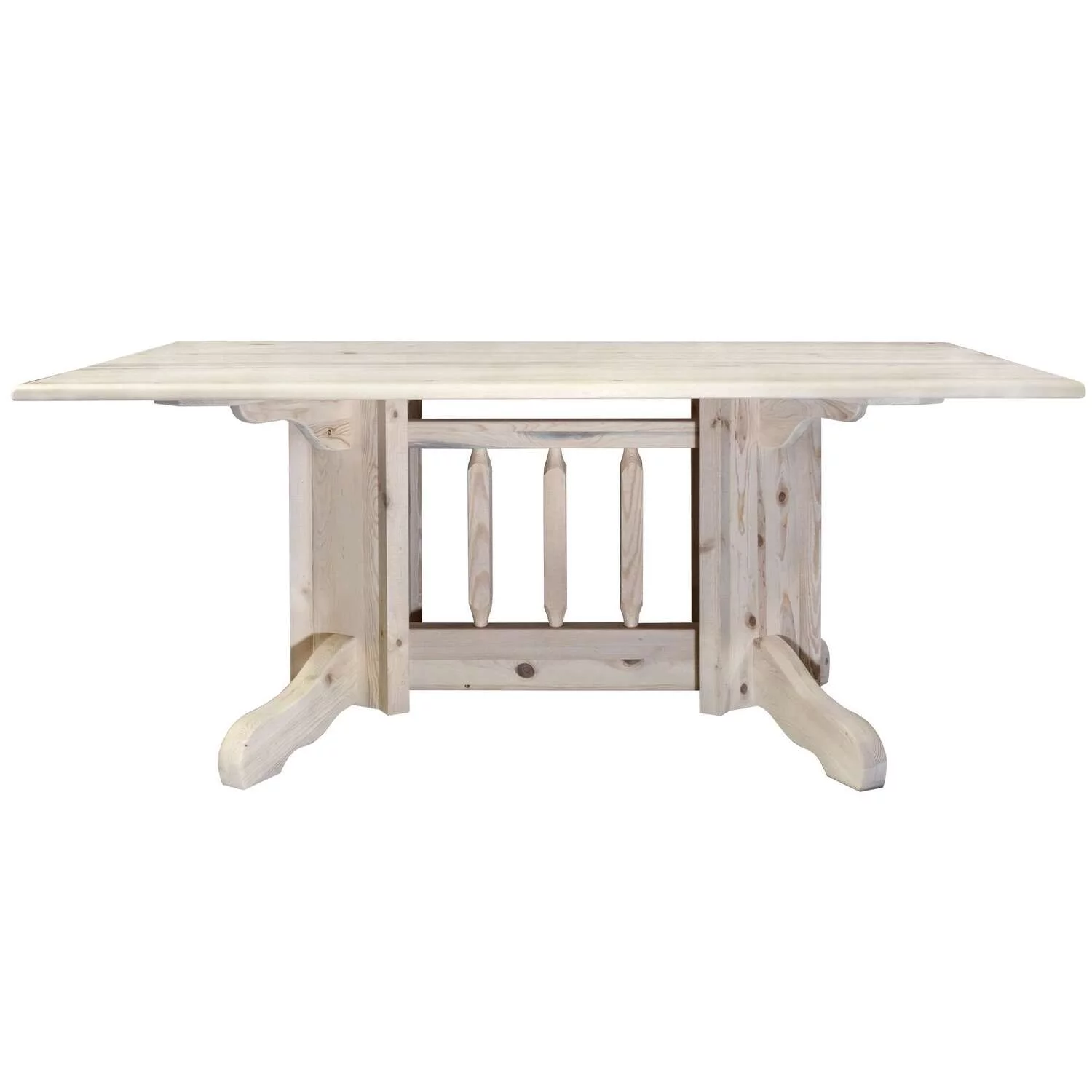 Montana Woodworks Homestead 72" Transitional Wood Dining Table in Natural