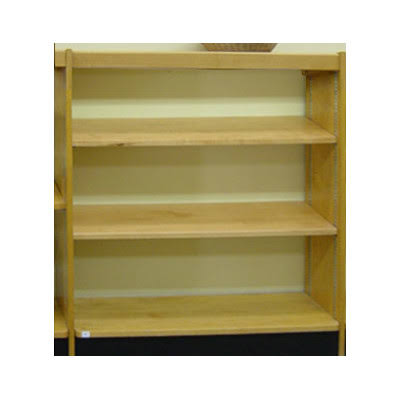 W.C. Heller Open Back Single Face Shelf Standard Bookcase Finish: Butternut, Size: 42x22 H x 36x22 W x 12x22 D
