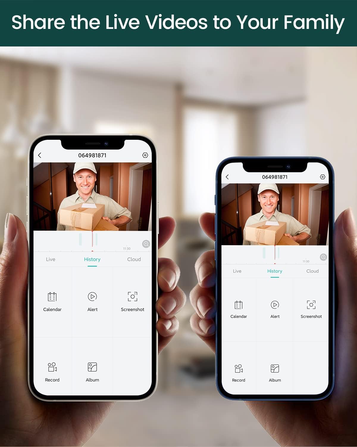 Wireless Video Doorbell Camera with Chime & 32GB SD Card , Euki Door Bell Ringer Wireless with Camera, 1080P HD, Human Detection, Night Vision, 2-Way Audio, IP65, Rechargeable Battery, for iOS&Android