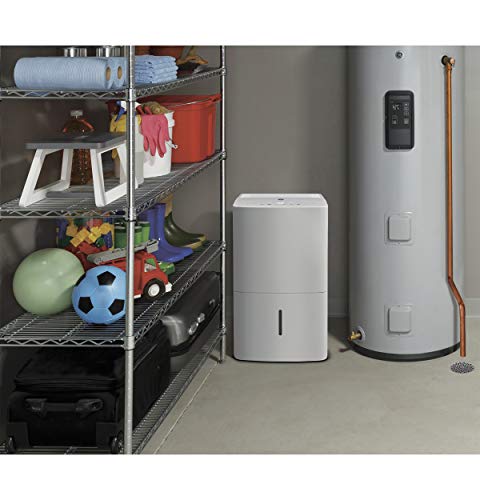 GE Energy Star Portable Dehumidifier, Perfect for Bedroom, Basement & Garage or Rooms, Ideal for High Humidity Areas